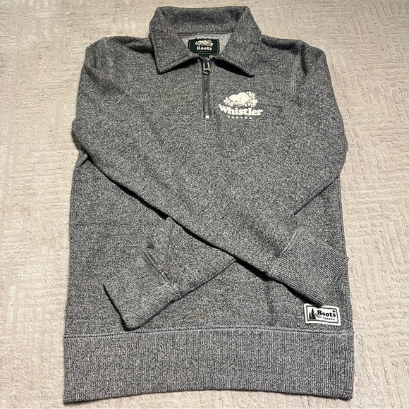 Roots Canada Women’s XXS Sweater Quarter Zip Whistler - Picture 2 of 7